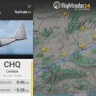 Imagen de Flight Radar con la trayectoria del avión del Ejército de Estados Unidos sobre el norte de la provincia de Almería.