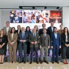 El presidente de la Diputación Provincial de Almería, junto a parte de su equipo de gobierno.