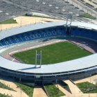 El diseño original del Estadio Mediterráneo, inaugurado en julio de 2004 y con capacidad para 15.000 espectadores.