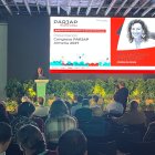 María del Mar Vázquez, alcaldesa de Almería, durante su intervención en Barcelona.