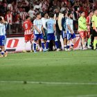 Final muy caliente en el Almería-Málaga.