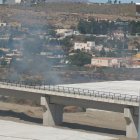 El incendio que ha afectado a Viator y Huércal.
