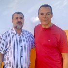 Abdallah Mhanna, imán de Almería junto al periodista Antonio Hermosa.