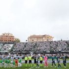 El sector visitante de Castalia, arriba a la izquierda de la imagen.