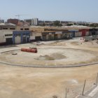 La rotonda entre Sierra Alhamilla y Carrera de los Minerales abrirá durante el mes de junio. Ya solo queda el asfalto y pintar las líneas.
