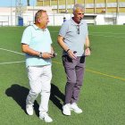 Pedro M. de la Cruz junto a Fernández Borbalán.