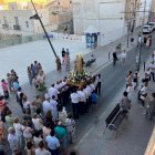 Procesión de la Virgen del Carmen en Garrucha el pasado sábado, el año en el que cumple el 75 aniversario de su llegada al pueblo marinero.