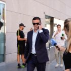 Javier Aureliano García, a la salida de la Ciudad de la Justicia.