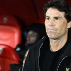 Una de las miles de fotos que hizo Juan Sánchez a Rubi como entrenador del Almería.