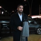 Mohamed Al-Khereiji llegando al Estadio de los Juegos Mediterráneos.
