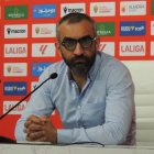 El jefe del Almería presentaba a García pimienta sin hacer declaraciones.