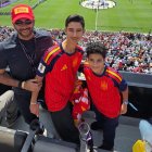 El presidente del Almería disfrutó como un español más en New York.