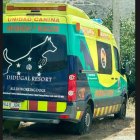 Imagen de la unidad canina que participa en la búsqueda del hombre desaparecido en el entorno de Serón.