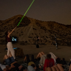 Una de las actividades que Ana Guerrero está realizando en el desierto de Tabernas.