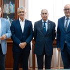 Desde la izquierda, José Luis Heredia, Roberto García Torrente, Francisco Balcázar Linares y José González Sánchez.