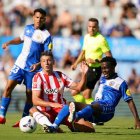 Vesga en una de las jugadas del partido en Sabadell.