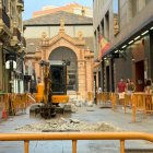 Inicio de las obras en la calle Aguilar de Campoo, la conexión del Paseo de Almería con el Mercado Central.