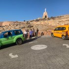 Tecnicos municipales, Surbús y Nila replantean las obras para la llegada del L1 al Cerro de San Cristóbal