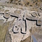 Una imagen aérea de un sector del yacimiento de Los Millares.