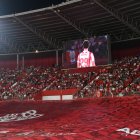 El Estadio Mediterráneo en plena fase de transformación, que ha empezado con la retirada de tierra en ambos fondos.