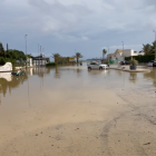 Avenida de Castellón, en Vera Playa, tras las lluvias de este viernes.