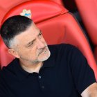 García Pimienta, siempre pendiente de todo en los partidos.