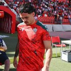 Álex Sola no jugó ni un minuto el sábado ante el Burgos.