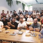 La familia de la UD Castellonense momentos antes de que saliera la bola de la UD Almería.