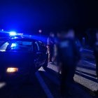 Momento de la detención del sospechoso en la A-92 cuando trataba de huir a Almería.