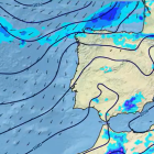 Mapa de precipitaciones de la Aemet.