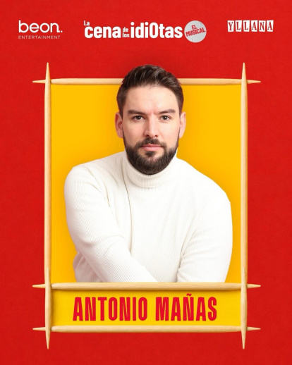 El actor almeriense Antonio Mañas, en una imagen promocional del musical 'La Cena de los idiotas'.