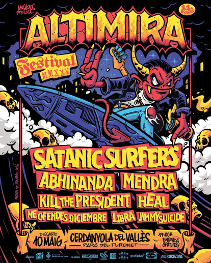 Cartel del Altimira Fest, en el que participa Me ofendes, diciembre.
