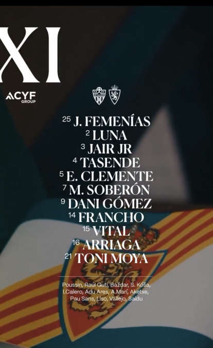 Once inicial Zaragoza