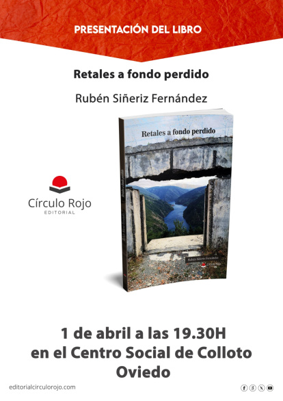 Anuncio sobre la presentación del libro en Asturias.