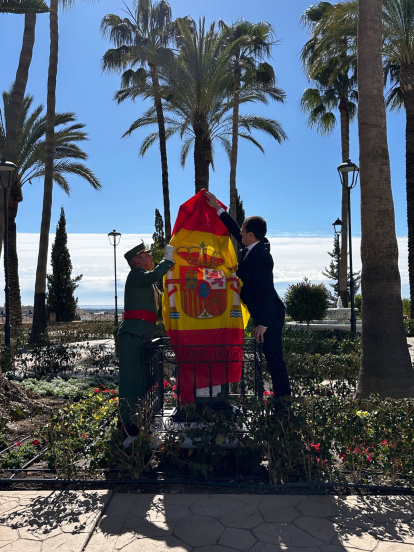 Inauguración del Monumento en Honor a la Legión Española.