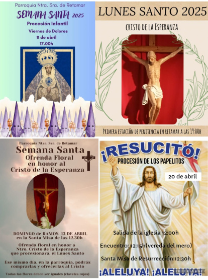 Cartel de la Semana Santa de Retamar.
