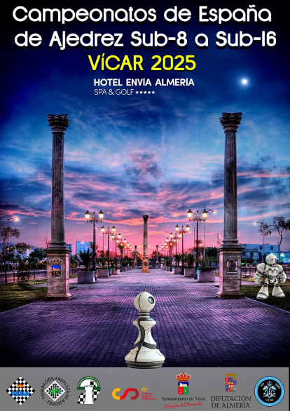 El cartel del Campeonato de España que se celebrará en Vícar, en el Hotel Envía.