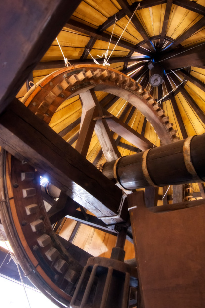 Vista del interior del molino.