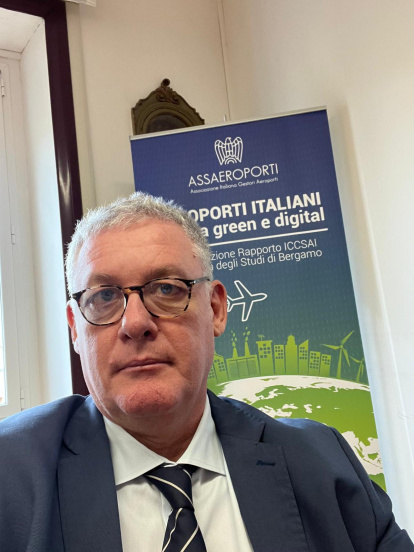 Luca Bruni, director general de la Sociedad de Gestión del Aeropuerto Internacional de Abruzzo.