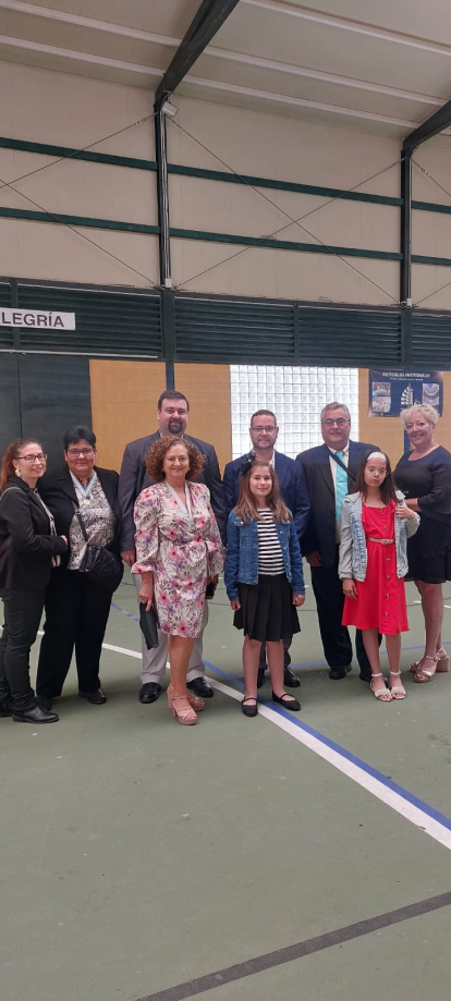 Foto de familia de los representantes de la ADMA de Almería en la Asamblea de Montilla.