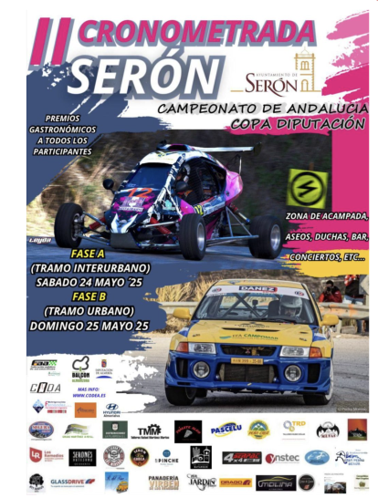 Prueba puntuable para el Campeonato de Andalucía de Turismos en Cronometradas