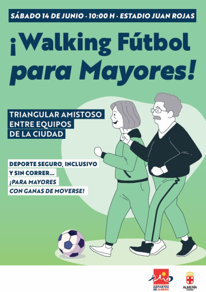 El cartel del primer evento de Fútbol a Pie en Almería.