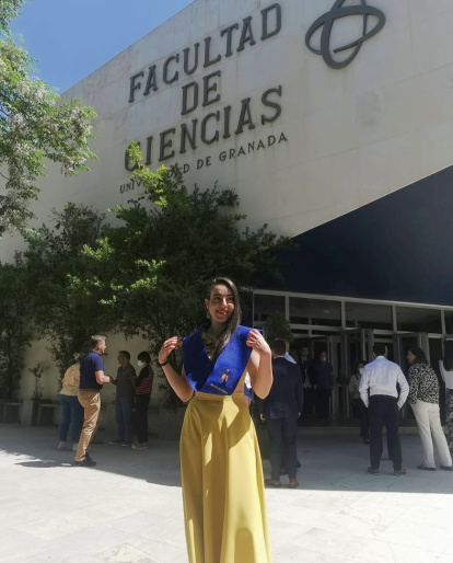 Graduación de Alicia Robles en la Universidad de Granada.