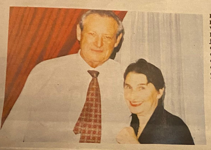 Kitty y Domingo Vizcaíno en una fotografía del periódico.