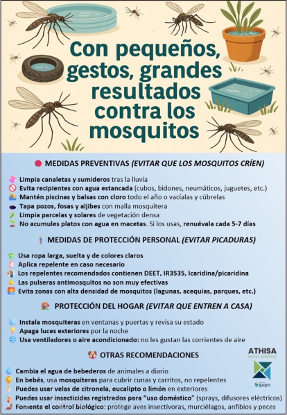 Consejos para prevenir picaduras del Ayuntamiento de Almería.