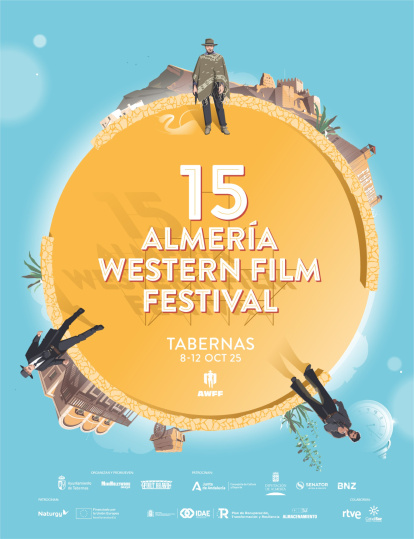 Cartel de la edición número 15 del Almería Western Film Festival.