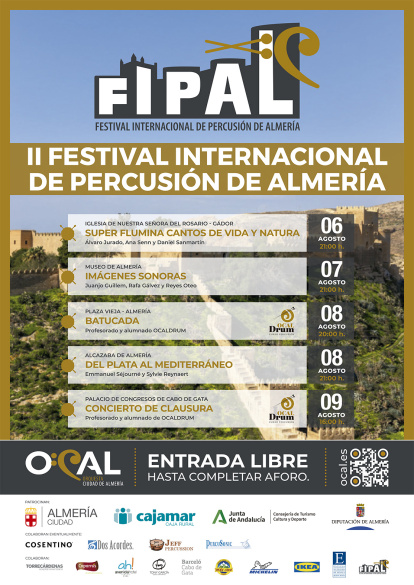 Cartel del Festival Percusión y Ocaldrum 2025.
