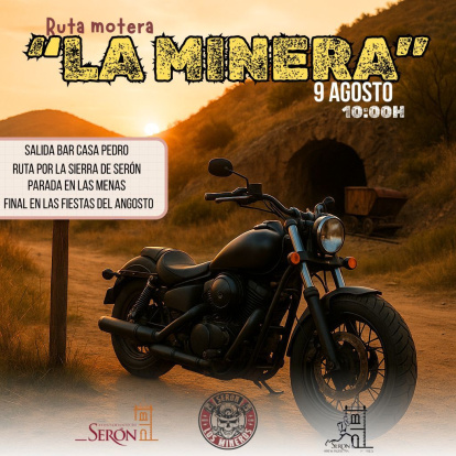 Cartel de la ruta 'La Minera' en Serón