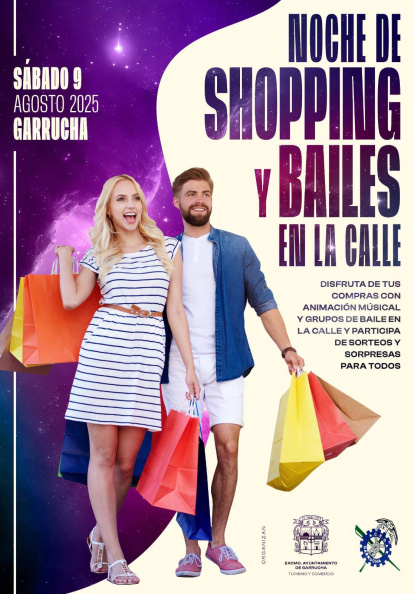 Cartel de la Noche en blanco en Garrucha