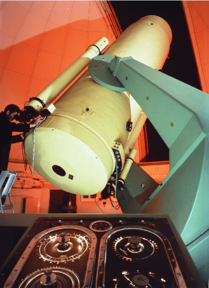 Cámara Schmidt, con la que trabajan con la Agencia Espacial Europea (ESA) en defensa plantearia.